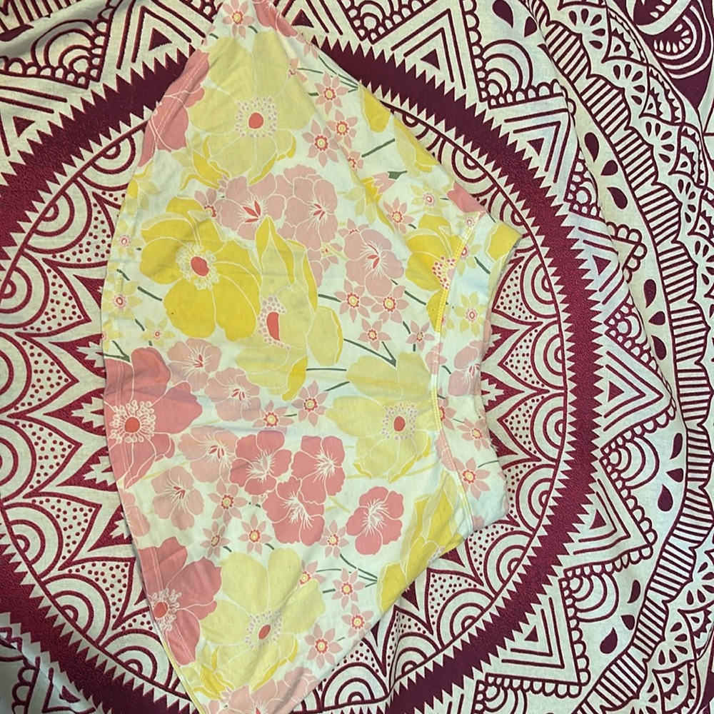 The Children's Place Floral Skort with Pink and Yellow Accents
